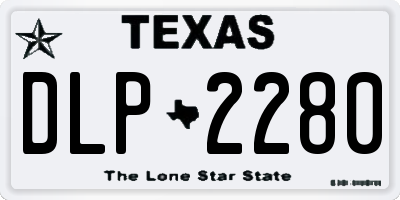 TX license plate DLP2280