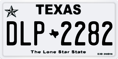 TX license plate DLP2282