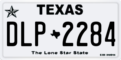 TX license plate DLP2284