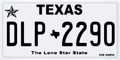 TX license plate DLP2290
