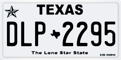 TX license plate DLP2295