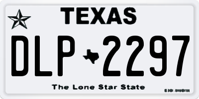 TX license plate DLP2297