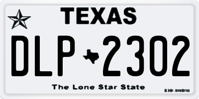 TX license plate DLP2302