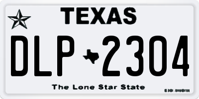TX license plate DLP2304