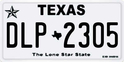 TX license plate DLP2305