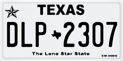 TX license plate DLP2307