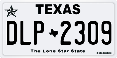 TX license plate DLP2309