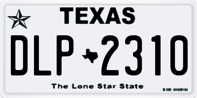TX license plate DLP2310