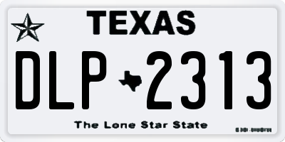 TX license plate DLP2313
