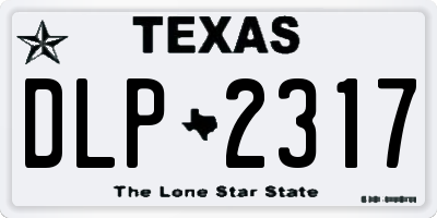 TX license plate DLP2317