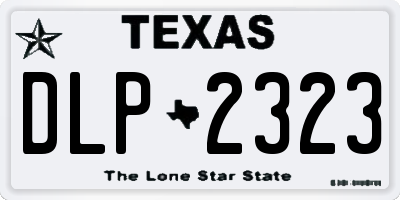 TX license plate DLP2323