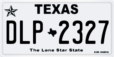 TX license plate DLP2327