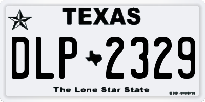 TX license plate DLP2329