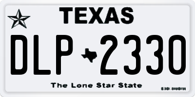 TX license plate DLP2330