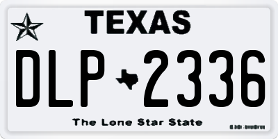 TX license plate DLP2336