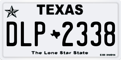TX license plate DLP2338
