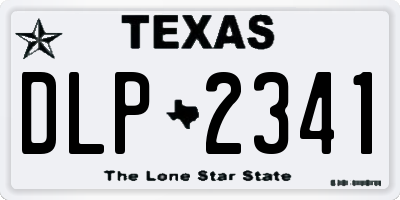 TX license plate DLP2341