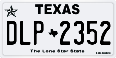 TX license plate DLP2352