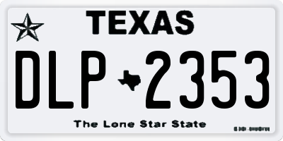 TX license plate DLP2353