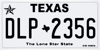 TX license plate DLP2356