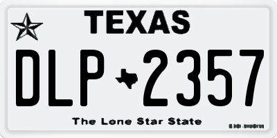 TX license plate DLP2357