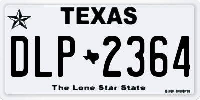 TX license plate DLP2364