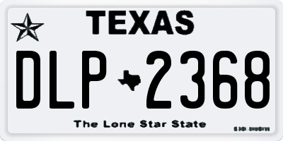 TX license plate DLP2368