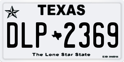 TX license plate DLP2369