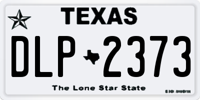 TX license plate DLP2373