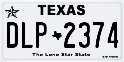 TX license plate DLP2374