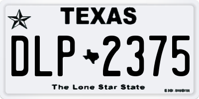 TX license plate DLP2375