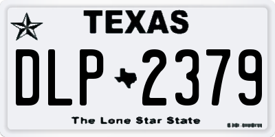 TX license plate DLP2379