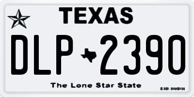 TX license plate DLP2390