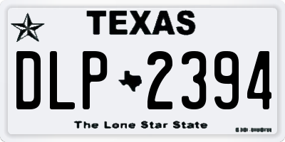TX license plate DLP2394