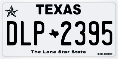 TX license plate DLP2395