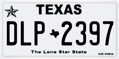 TX license plate DLP2397