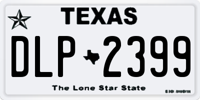 TX license plate DLP2399