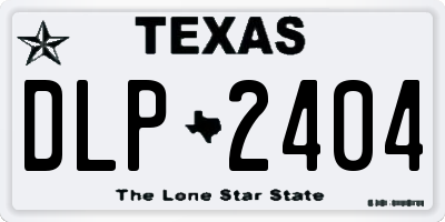 TX license plate DLP2404