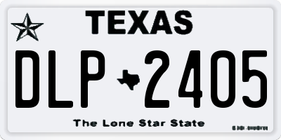 TX license plate DLP2405