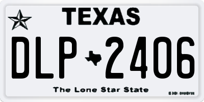 TX license plate DLP2406