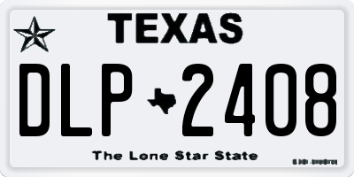 TX license plate DLP2408
