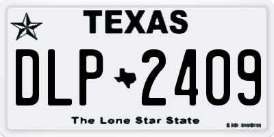TX license plate DLP2409