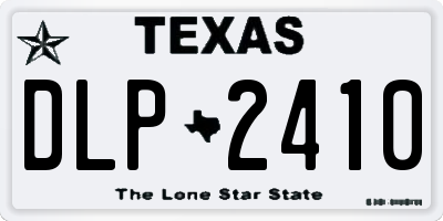 TX license plate DLP2410