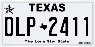TX license plate DLP2411