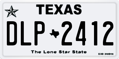 TX license plate DLP2412