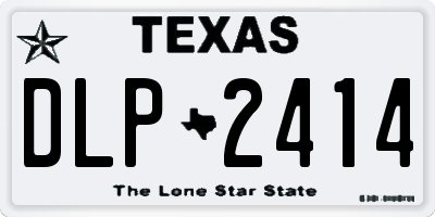 TX license plate DLP2414