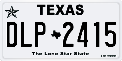 TX license plate DLP2415