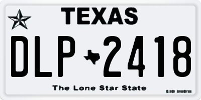 TX license plate DLP2418