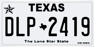 TX license plate DLP2419