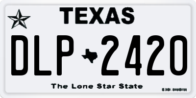 TX license plate DLP2420